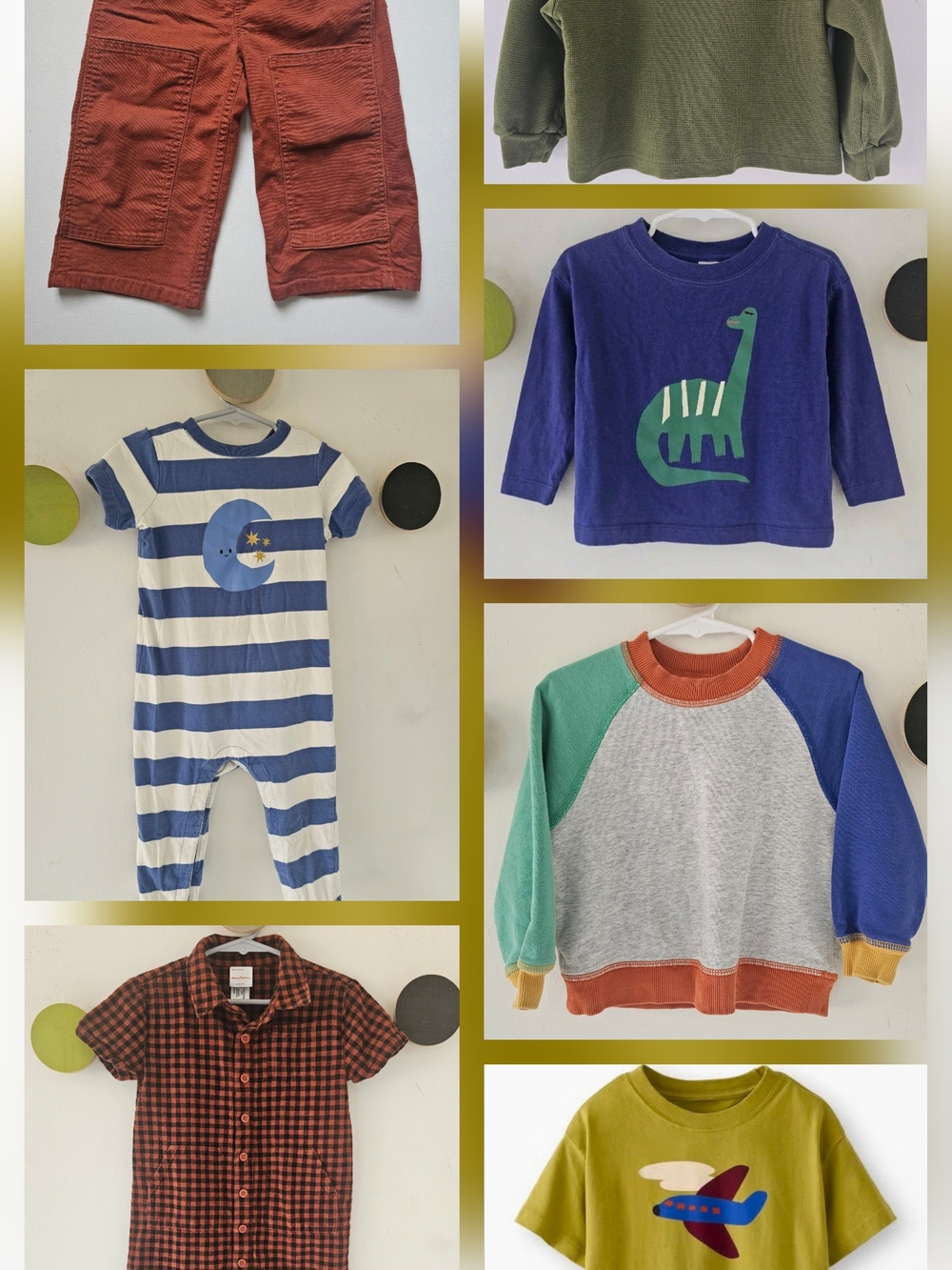 Hanna Andersson Toddler Boys / Unisex Clothing Lot - Size 2T (Hanna Size 90)